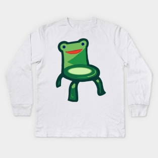 Froggy Chair Kids Long Sleeve T-Shirt